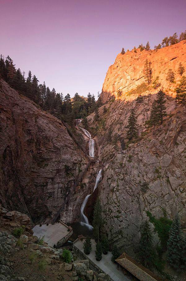 Broadmoor Seven Falls at Sunrise
