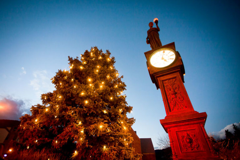 Manitou Springs Clock Christmas